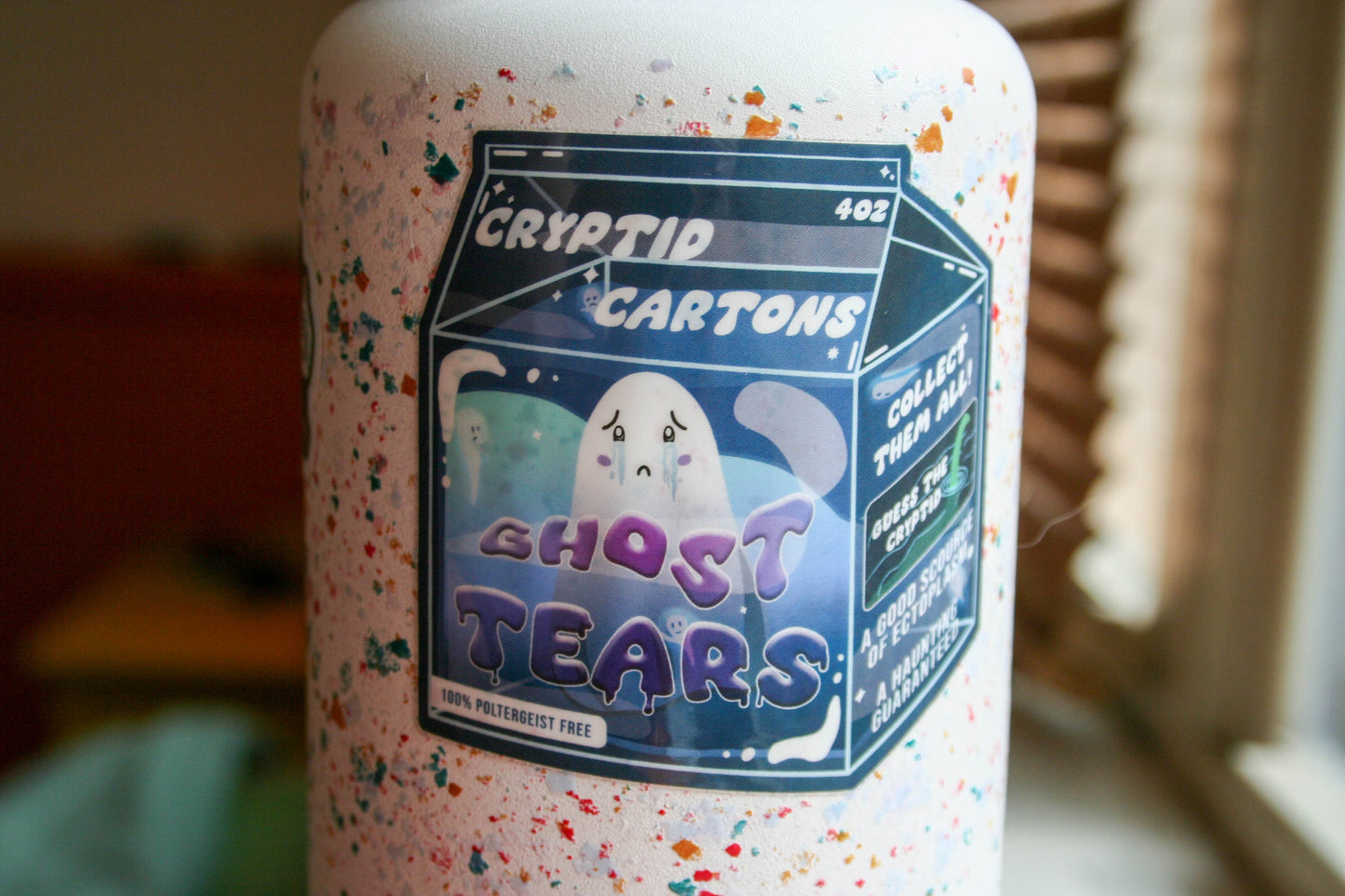 Ghost Cryptid Milk Carton Eco-Sticker